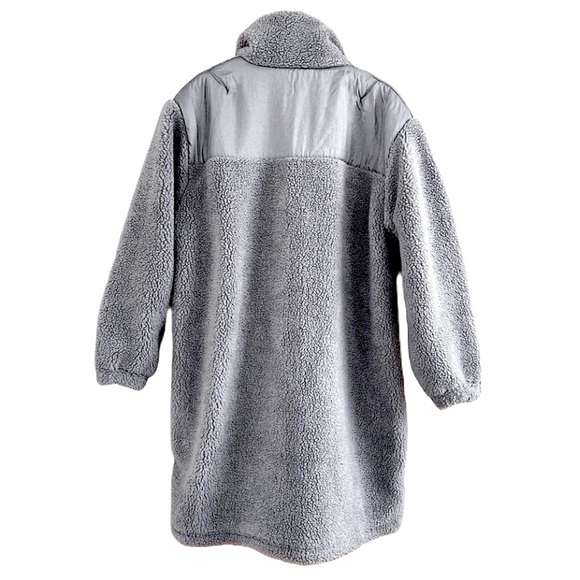 adidas Originals, Elongated Polar Fleece Jacket, Oversized Fit, Grey, Sz… - Picture 3 of 9